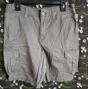 Grey Cargo Shorts